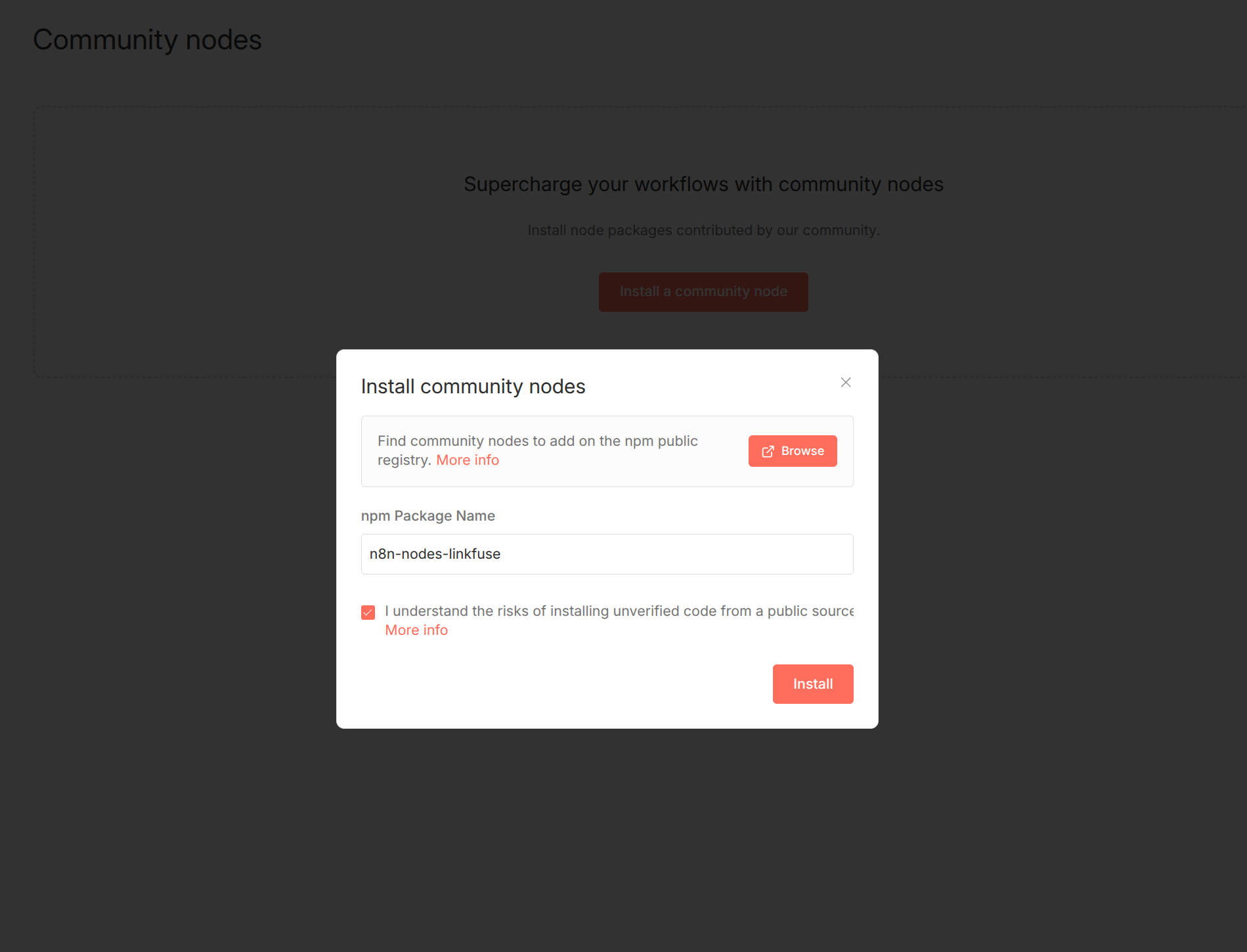 n8n Community Node Installation