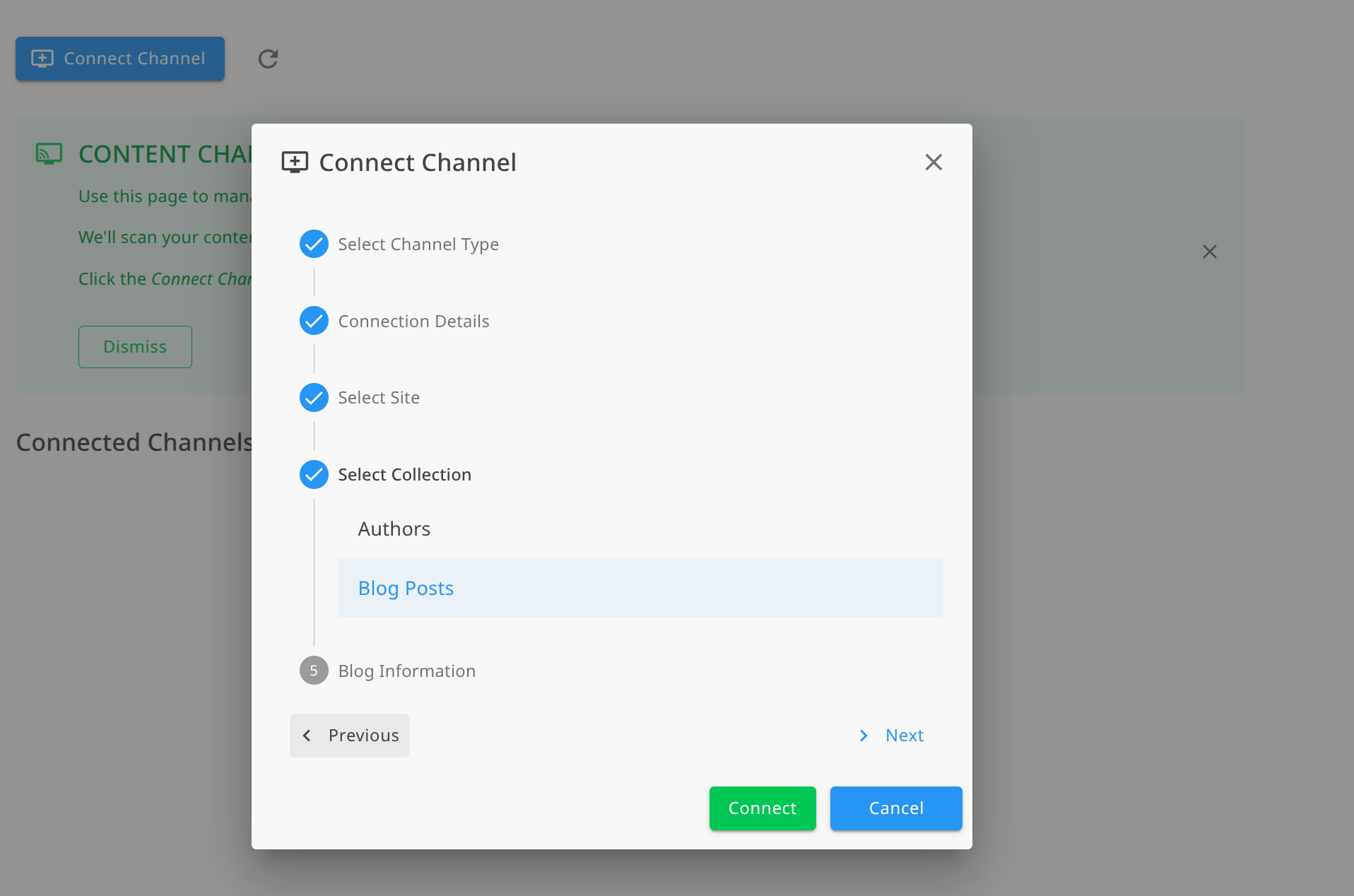 Selecting a Webflow CMS collection